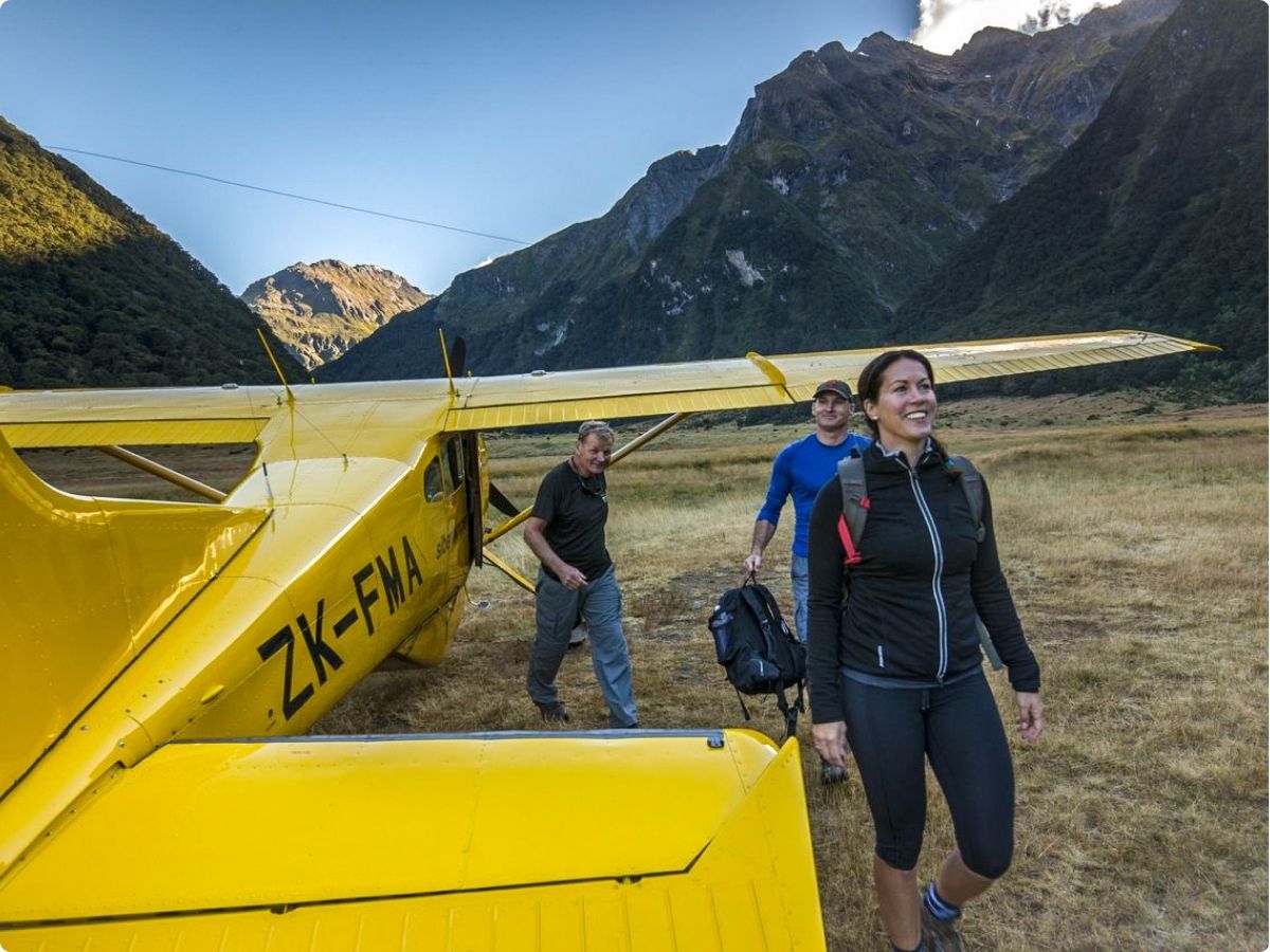 Scenic flight, hike Siberia Valley, jet boat Wilkin River