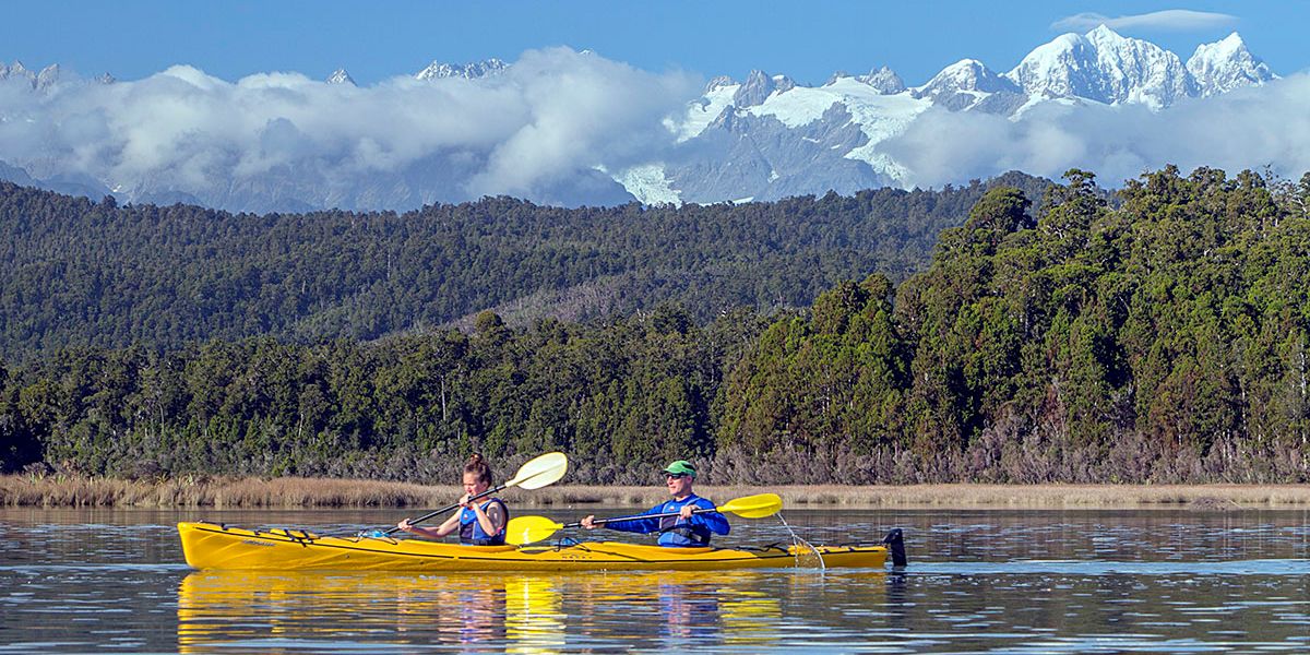 Kayak Okarito Lagoon (optional) and hike coastal forest and beach
