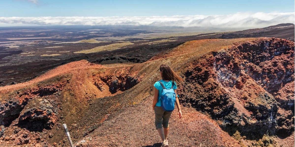 Sierra Negra Volcano, Bike to Loberia Beach